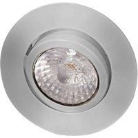 Megaman LED recessed spotlight Rico, dim to warm, b.steel
