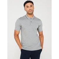 Boss Penrose 38 Slim Fit Polo Shirt - Grey