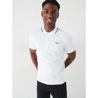 HUGO Men/'s Dinoso222 Polo Shirt, White100, XXL