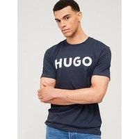 HUGO Men/'s T-Shirt, Modern, New - Dark Blue405, L