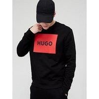 HUGO Men/'s Duragol222 Sweatshirt, Black001, XXL