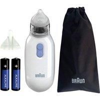 Braun Nasal Aspirator 1, BNA100EU. Clear stuffy noses quickly & gently. Electric nasal aspirator for all ages 0+