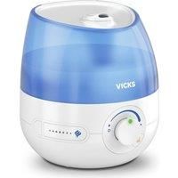 Vicks Mini Cool Mist Ultrasonic Humidifier (compact, quiet, for better sleep, cough and cold, comfort, essential oils, humidity, rooms up to 15m2) VUL525