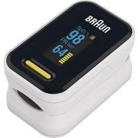 Braun Healthcare Pulse Oximeter 1 (Oxygen Saturation, Blood Oxygen Levels, Clinically Accurate, Certified Medical Device) YK-81CEU, Black and White