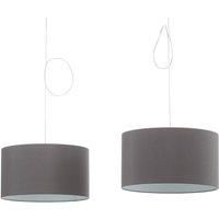 Helestra Certo hanging lamp cylinder 2-bulb, anthracite