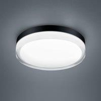Helestra Tana LED ceiling light, black, 28 cm