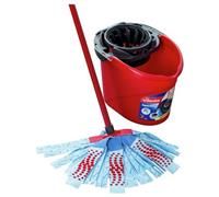 Vileda SuperMocio 3Action XL Mop and Bucket Set, Red/Blue