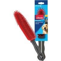 Vileda Pet Pro Electrostatic Brush Ideal for Pet Hair Removal from Carpets and Furnishings Small Spaces Rubber Brush for Pet Hair Washable and Long Lasting