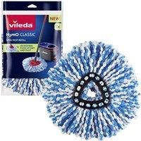 Vileda H2PrO Spin Mop Head Refill - Microfibre power - Stubborn dirt removal - Replacement Durable mop pad for all hard floors - Formerly known as Vileda RinseClean Refill