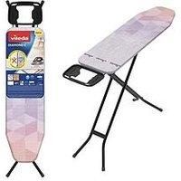 Vileda Diamond Small Ironing Board - Height Adjustable up to 91cm - Foldable - Longer Like New - Compact and light - 114 x 33cm