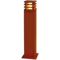 SLV 229421 RUSTY SQUARE 70 outdoor light, iron rusted, E27 ESL, max. 11W, IP55, Steel, iron-rusted,