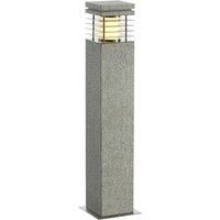 SLV Free-Standing ARROCK Granite Illumination for Paths, Walls, entrances, LED Outdoor Garden lamp / E27 IP44 15W Grey, 15 W