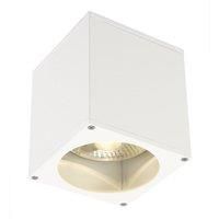 SLV Big Theo Walls, Paths, entrances, LED, Surface-Mounted Light Outdoor, Garden lamp, Ceiling Spotlight / GU10 IP44 75W White, Aluminium, 75 W