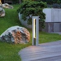 SLV 231420 ARROCK ARC GU10, standard lamp, granite, salt & pepper, GU10, max. 35W, Steel, stone grey,