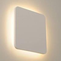 SLV PLASTRA Square/Internal Illumination, Surface, Wall-Mounted Light, Ceiling spot / 3000K 11W 740lm White, Plaster, 11 W