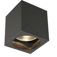 SLV BIG THEO CEILING OUT ceiling light, square, anthracite, ES111, max. 75W 229555