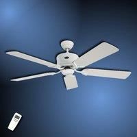 ECO ELEMENTS ceiling fan, rotor blade Ø 1320 mm, painted white / painted light grey.