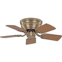 CasaFan Classic Flat III fan antique brass 75 cm