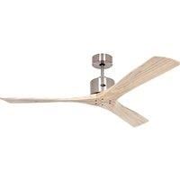 Casafan Ceiling Fan 313266 Macau 132 BN-Nt Natural Wood/Brushed Chrome
