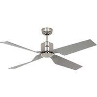 Eco Dynamix II ceiling fan, chrome/silver