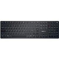 CHERRY KW X ULP, ultra-flat mechanical high-end keyboard, British layout (QWERTY), wireless multi-device keyboard for up to 4 devices, rechargeable, black