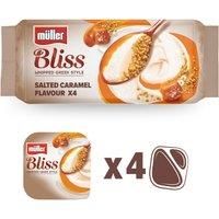 Mller Corner Bliss Cheesecake Inspired Whipped Greek Style Salted Caramel Yogurt 4 x 100g