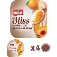 Mller Bliss Mascarpone Peach & Apricot Yogurt