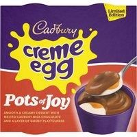 Cadbury Limited Edition Dairy Milk Pots of Joy Chocolate Brownie Flavour 4 60g (240g)