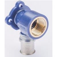 Wavin Tigris Multi-Layer Composite Press-Fit Adapting 90 BSP Female Plate Elbow 0.75" x 20mm 10 Pack (596RM)