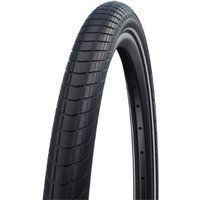 SCHWALBE 11100304, Big Apple Perf, RaceGuard Unisex Adulto, Nero/Banda Reflex, 20 x 2,00 (50-406)