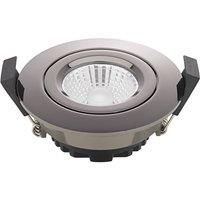 Sigor Diled LED recessed ceiling spotlight, 8.5cm, 6 W, dimmable, chrome