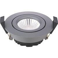 Sigor LED recessed ceiling spot Diled, 8.5cm 6W Dimmable anthracite