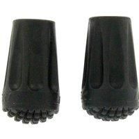 Leki 2 Pack Rubber Walking Pole Tips, Black