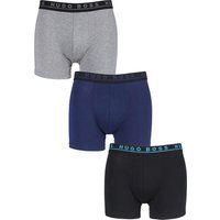 BOSS Men's Boxer Brief 3p Co/el Shorts, Multicolour (Open Miscellaneous 969), Small (Pack of 3)