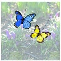 Solar-Powered Fluttering Butterfly Ornament