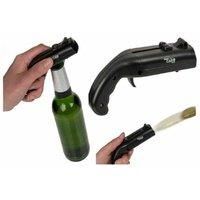 ABS Plastic & Metal Bottle Opener Gun - Compact Kitchen Gadget, Eco-Friendly, Durable