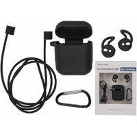 Ultimate AirPods Wireless Earbuds Accessory Kit - Secure Fit, Comfort Earhooks, Silicone Case for Headphones & Earphones