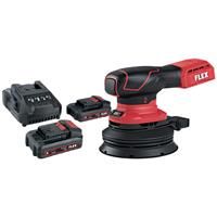 Flex 18V 125mm ORE 2-125 Brushless Random Orbital Sander 2 x 2.5Ah in Black/Red