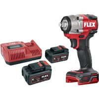 Flex 18V Brushless 1/2" Compact Cordless Impact Wrench 2 x 5.0Ah in Black/Red