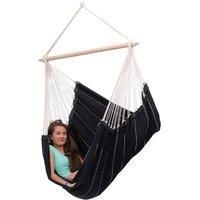 Black Garden Hammock  Fabric Swing Chair