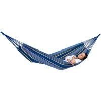 AMAZONAS Hammock Weatherproof UV Resistant Tahiti Ocean 200 cm x 100 cm up to 120 kg Blue Stripes