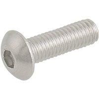 Easyfix Button Head Socket Screws A2 Stainless Steel M5 x 16mm 50 Pack (8345T)