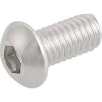 Easyfix Button Head Socket Screws A2 Stainless Steel M6 x 12mm 50 Pack (1361T)