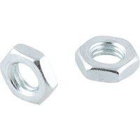 Easyfix Carbon Steel Hex Flat Nuts M6 100 Pack (677GX)