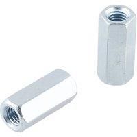 Easyfix Carbon Steel Threaded Rod Connecting Nuts M8 10 Pack (373GX)