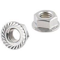 Easyfix A2 Stainless Steel Flange Head Nuts M8 100 Pack (549GX)