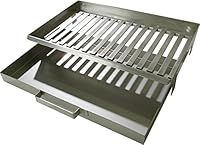 Buschbeck Fire Grate Grill Accessories, with Ash Pan, Stainless Steel, 30 x 18 x 9 cm 90013.000