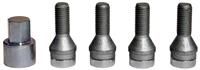 27179SU Wheel Lock Bolts SU M12 x 1,5, cone seat, shaft length 25,5 mm, Overall length 49,5 mm, Hex size 17mm, Key diameter 25,8 mm