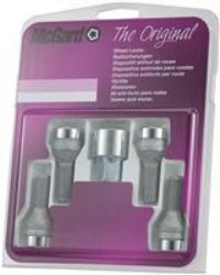 27205SU Wheel Lock Bolts SU M14 x 1,5, cone seat, shaft length 31,0 mm, Overall length 53,6 mm, Hex size 17mm, Key diameter 25,8 mm