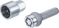 28032SU Wheel Lock Bolts SU M14 x 1,5, radius seat, shaft length 34,5 mm, Overall length 57,4 mm, Hex size 17mm, Key diameter 25,8 mm
